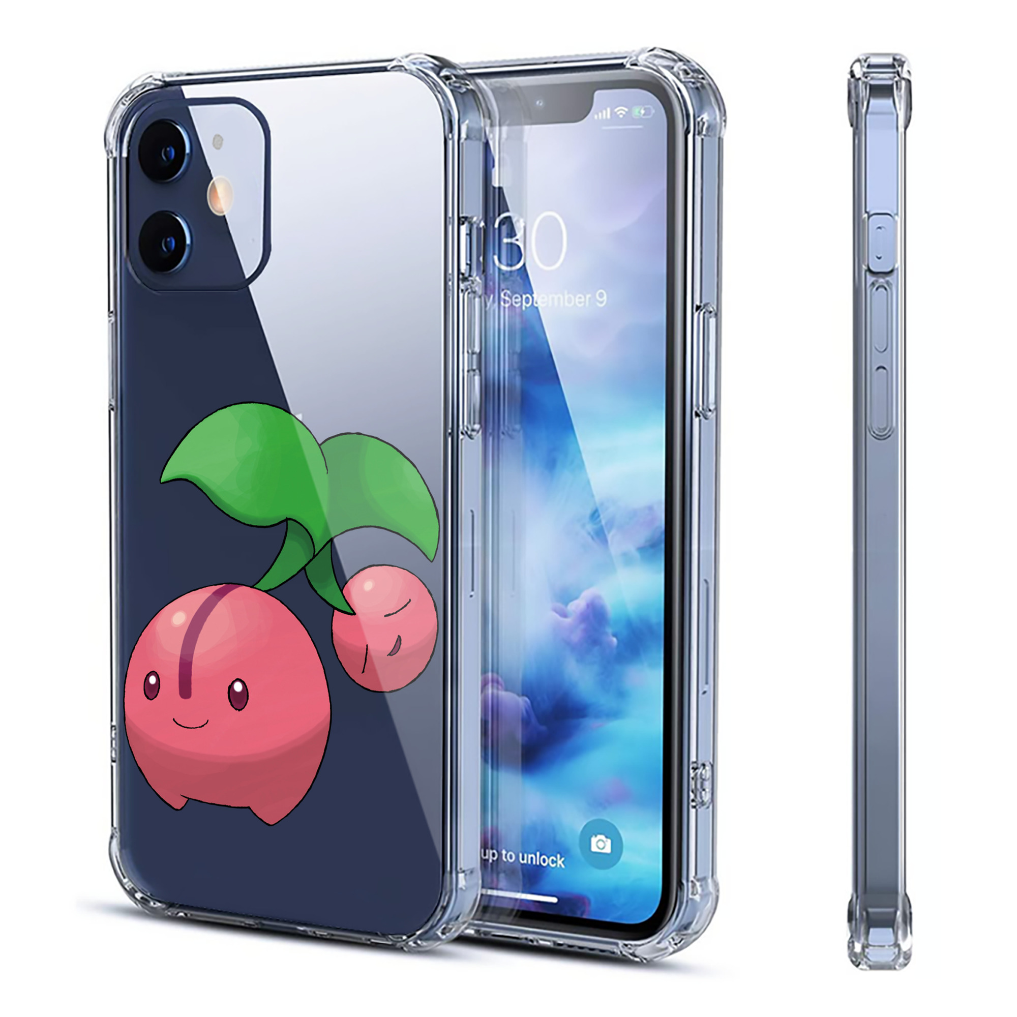 （画像用） ポケットモンスター Pokémon 【iPhone 12シリーズ対応】透明スマホケース（クリアソフトケース）